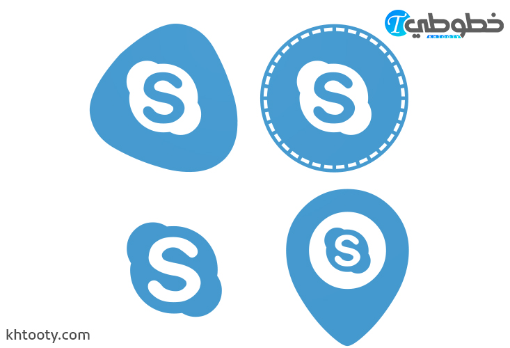 لوجو سكايب بي Skype LOGO PNG