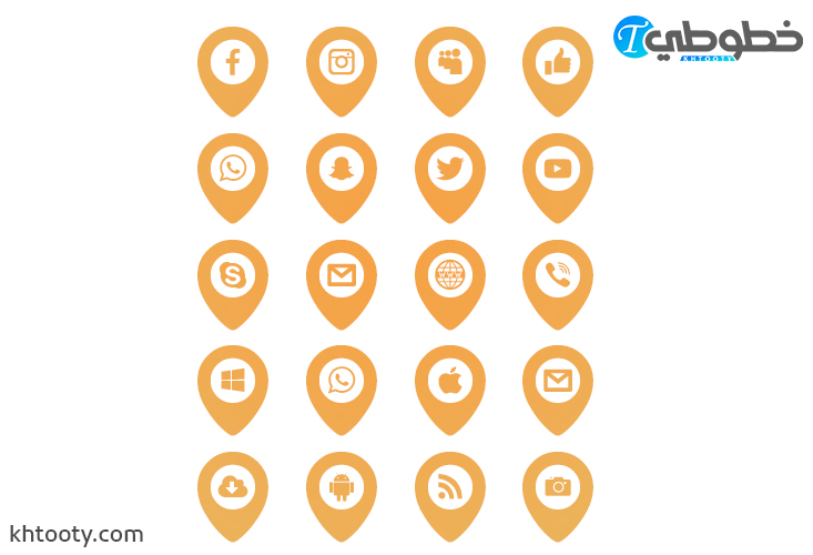 أيقونات التواصل الاجتماعي png