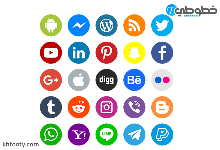 تحميل أيقونات التواصل الاجتماعي مجانا